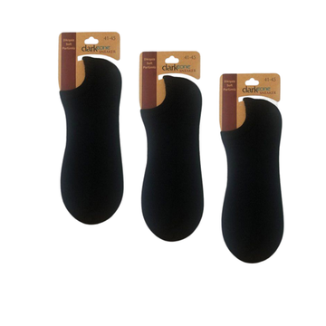 Носки-невидимки мужские набор 3в1 черные DARKZONE DZCP3101