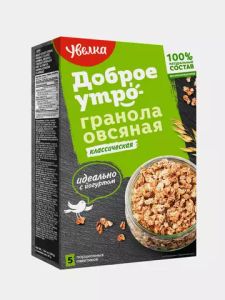 КАША УВЕЛКА ГРАНОЛА ОВСЯНАЯ КЛАССИЧЕСКАЯ 5*40ГР