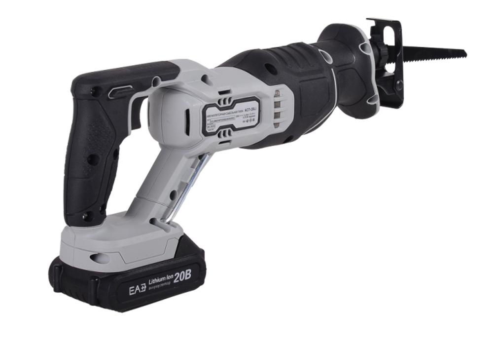 Сабельная пила аккумуляторная Ресанта АСП-20Li ЕА+ (в комплекте 1 АКБ и ЗУ)