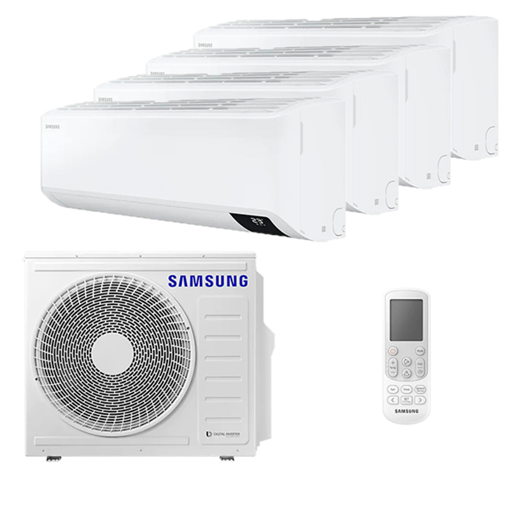 Мультисплит система на 4 комнаты Samsung AJ020TNTDKH/EA x 4 / AJ080TXJ4KH/EA