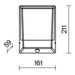 Уличный настенный светильник Outdoor O448WL-L9GF3KSR