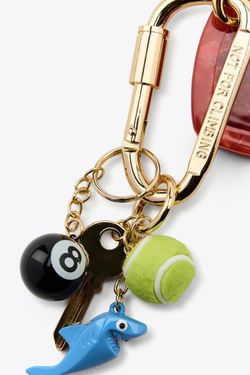 ZARA БРЕЛОК С НЕСКОЛЬКИМИ ПОДВЕСКАМИ, СЕРДЦЕМ И ЗЕРКАЛОМ, РАЗНОЦВЕТНЫЙ