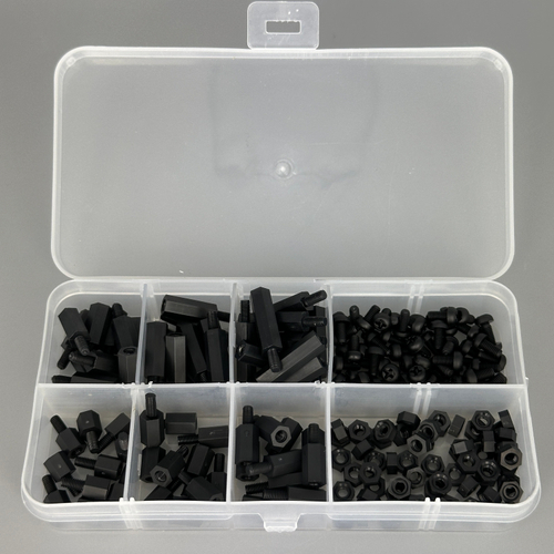 Набор нейлоновых стоек и крепежа М3 180шт.