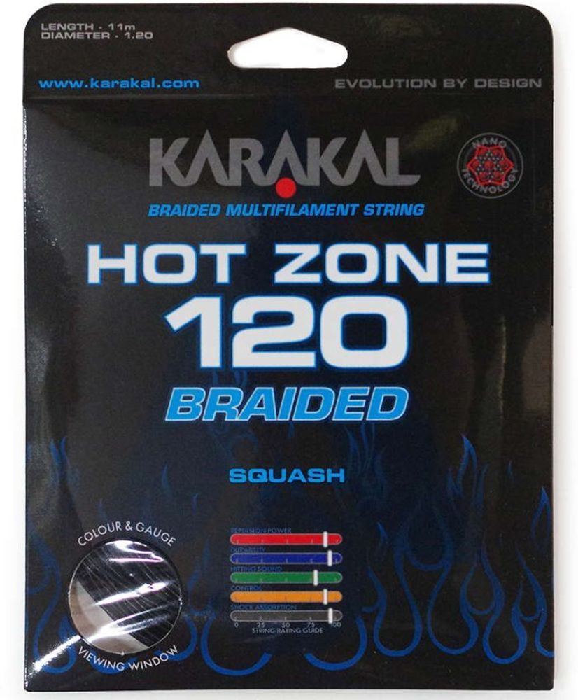 Струнгы для сквоша Karakal Hot Zone Braided (11 m) - black