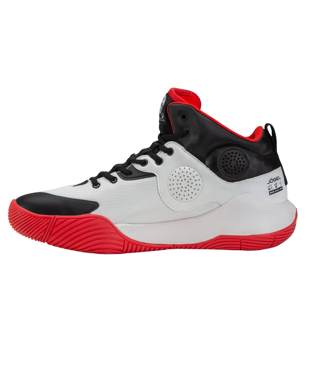 Кроссовки баскетбольные Launch MID, White/black/red