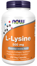 L-Lysine 500 мг 250 капсул Now Foods