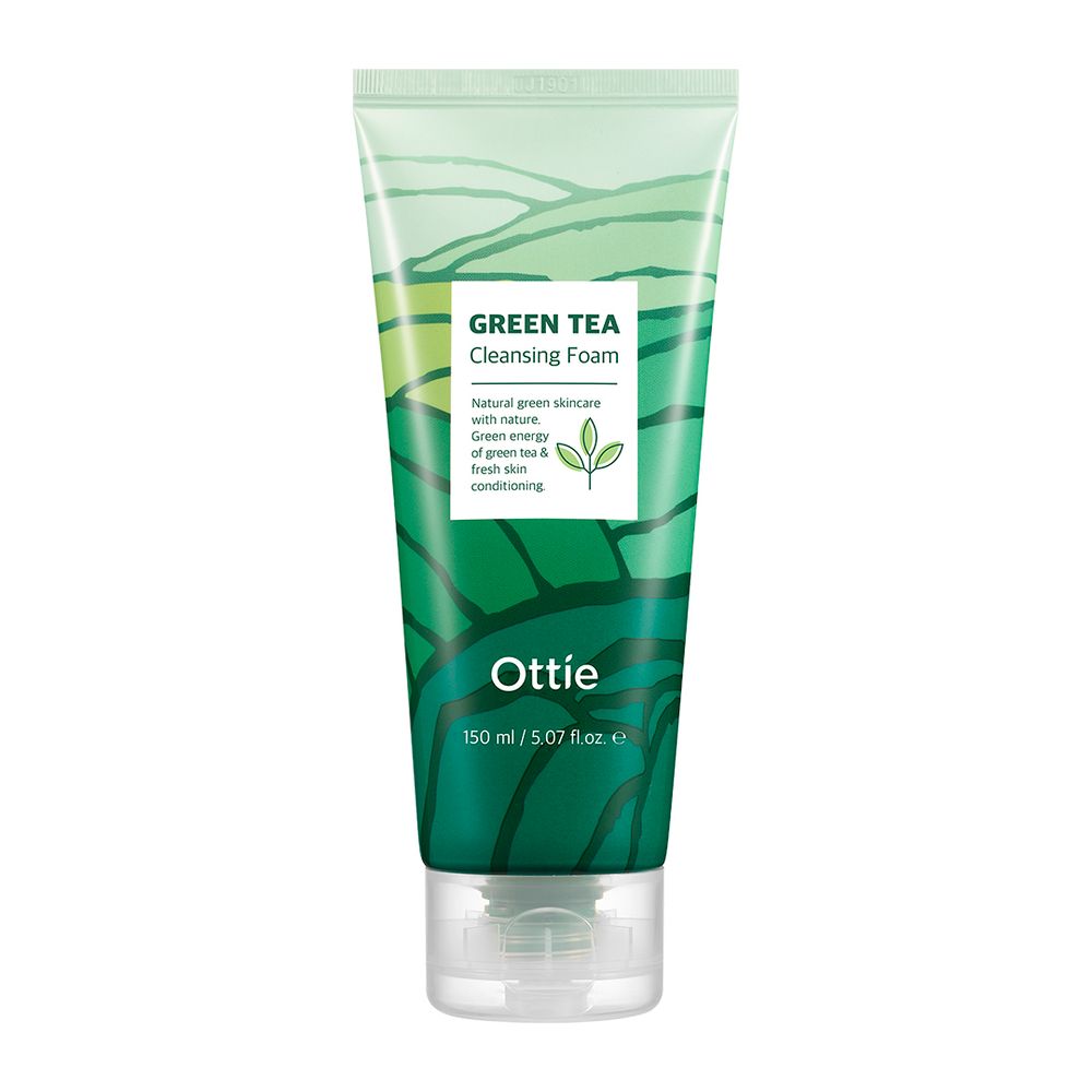 Пенка для умывания с зеленым чаем Ottie Green Tea Cleansing Foam