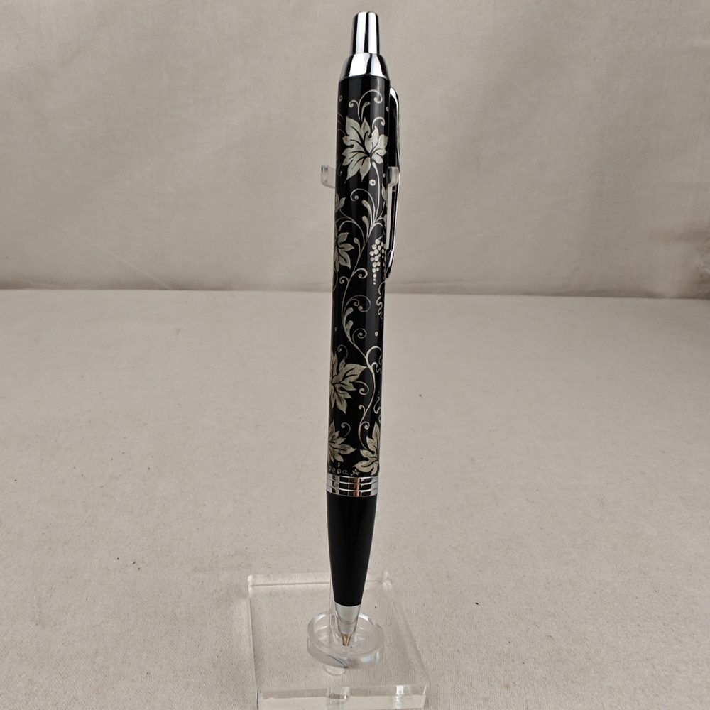 Ручка шариковая с ручной росписью Палех "Роскошный виноград" в футляре