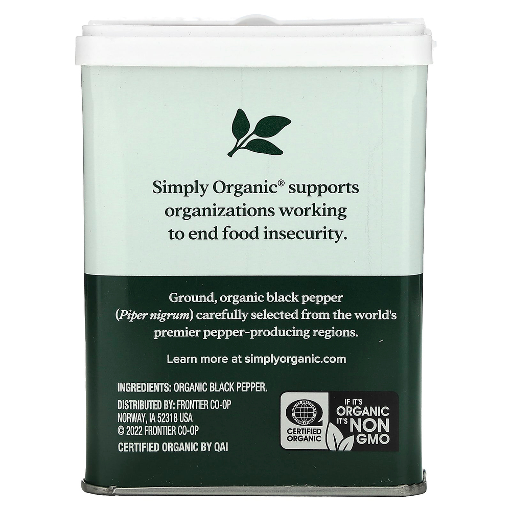 Simply Organic, черный перец, 113,4 г (4 унции)