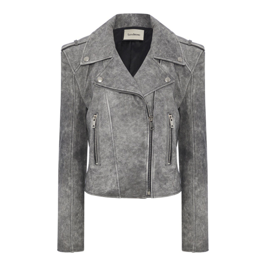 Косуха из натуральной кожи "Eglo" серый