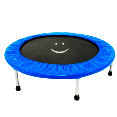 Каркасный батут «Улыбка» диаметр 3,3 фт, синий