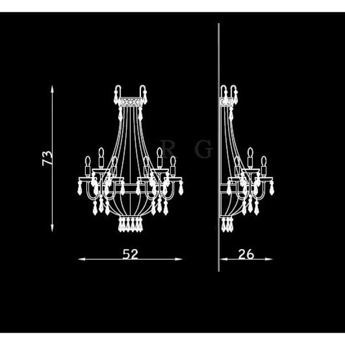 Настенный светильник Zonca Chandelier 3238/A6+2