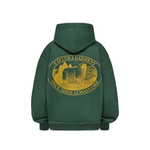 Худи Called a Garment Stamp Heavy Cotton Zip Hoodie "Dark Green"