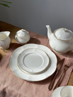 Тарелка 27 см, фарфор, "Aristocrat-Gold". Noble