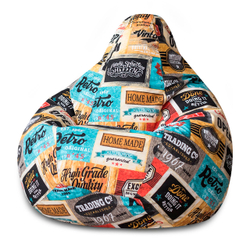 Кресло Мешок Груша Лейбл (XL, Классический)