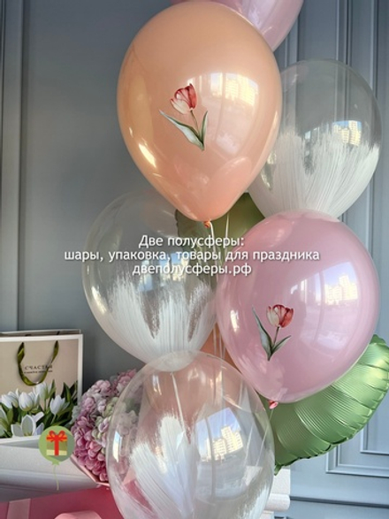 Фонтан из шаров Весенний