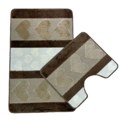 Коврик Zalel для в/к 60*100 (2 пр) "HURREM" Black "КТ"