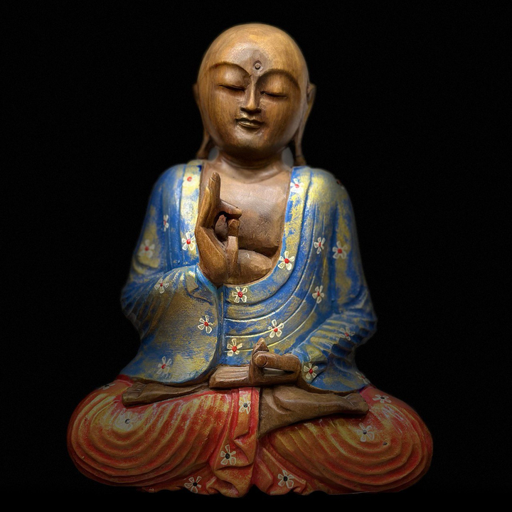 Статуэтка Будда из дерева Мангры h-32 см.