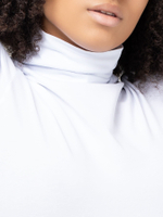 Боди-водолазка из хлопковой ткани (Размер: L) (Цвет: серый)