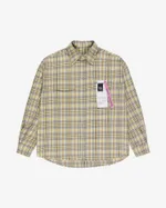 Рубашка Kraizy Stripes 2XOVER в клетку серый-лимон