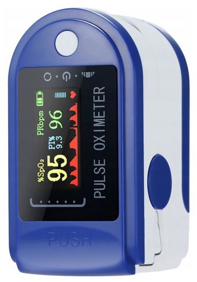 Портативный пульсоксиметр на палец Fingertip Pulse Oximeter LK88