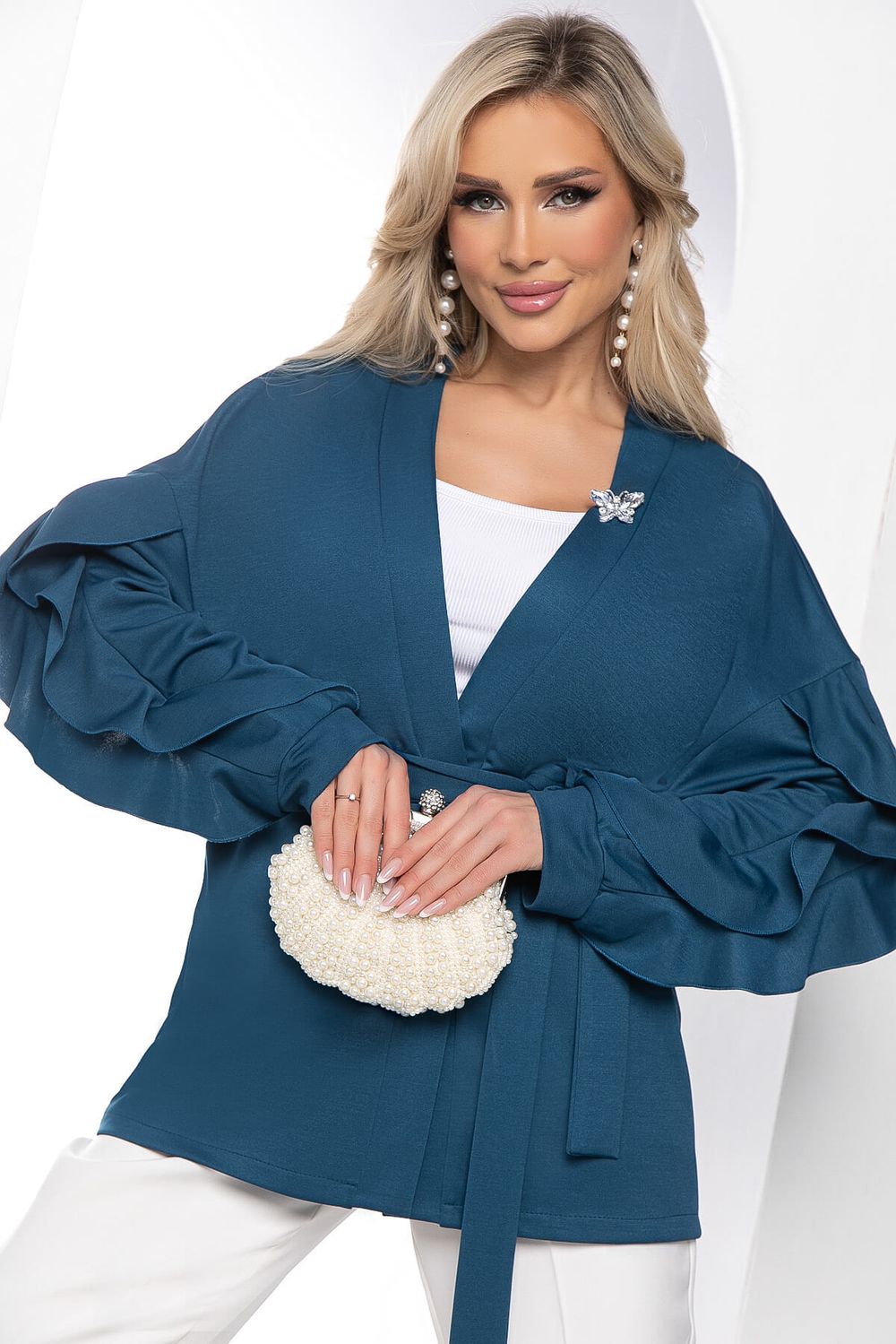 Жакет "Баттерфляй" (морская волна) Б8441 LT Collection