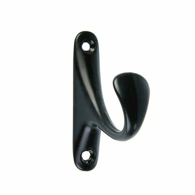 Крючок мебельный КМ1005BL однорожковый черный 3758775