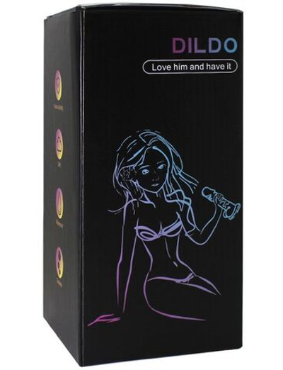 Фантазийный фаллоимитаторна присоске - 20 см. (Цвет: разноцветный)