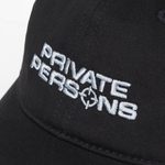 PP LOGO CAP — GREY/BLACK (COTTON)