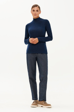 23341 Водолазка женская (темно-синий)