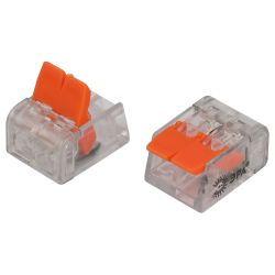 Клемма ЭРА NO-225-428 универсальная 221-412 компактная с рычагами 2-проводная 0.2-4 мм2 (упаковка 4 шт.) | Клеммы