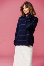 Пуловер Зое из кашемира с мериносом в полоску