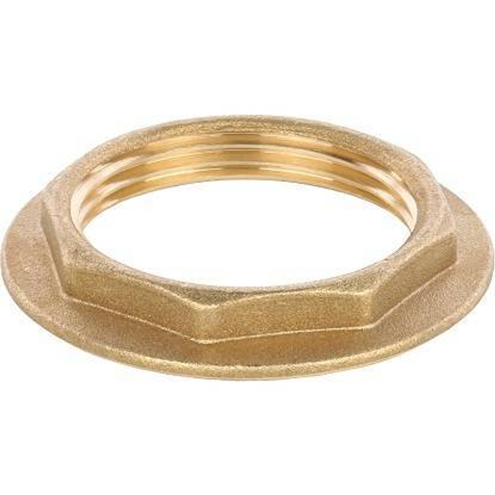 Контргайка 20 (3/4") с бортиком, латунь