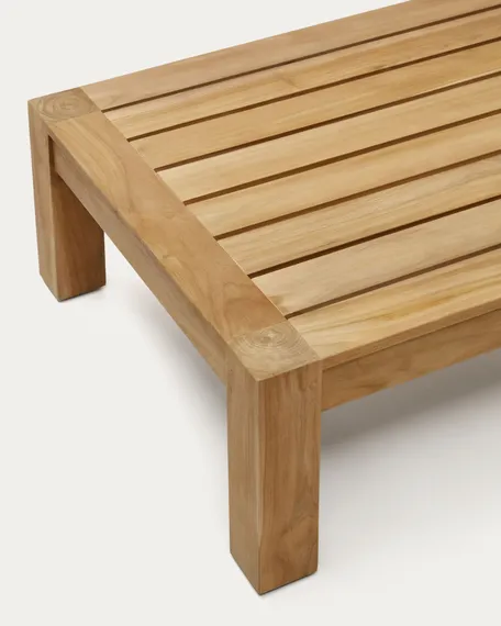 Уличный журнальный столик Forcanera из массива тика 150x71 см