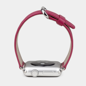 Ремешок для Apple Watch 44/45/46 mm из кожи теленка,  цвета малины