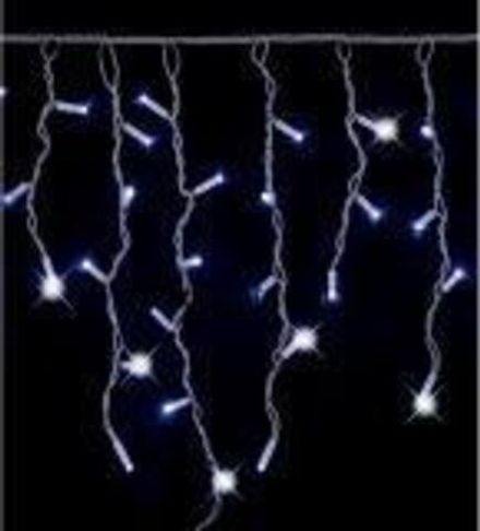 Гирлянда «Айсикл» («Бахрома») светодиодная 4,0х0,6 м, с эффектом мерцания, белый провод каучук, 230