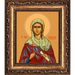 Хариесса Коринфская мученица. Икона на холсте.