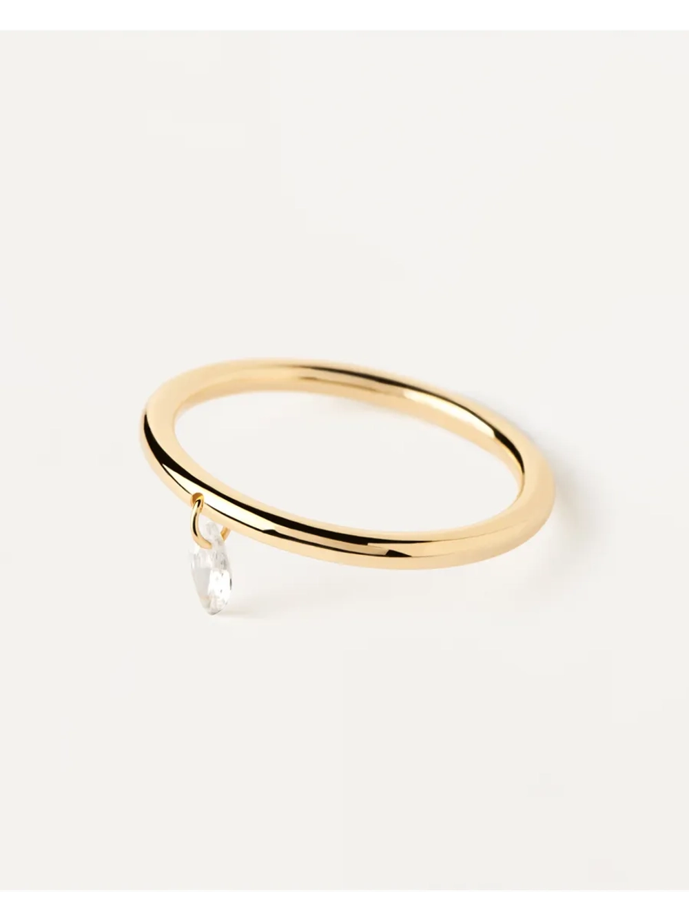 Кольцо женское PDPaola Rain Solitary серебро 925 пробы покрытое золотом 750 пробы AN01-966