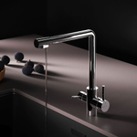 Смеситель для кухни с L-изливом с каналом для питьевой воды, хром AM.PM X-Joy S F85B05700