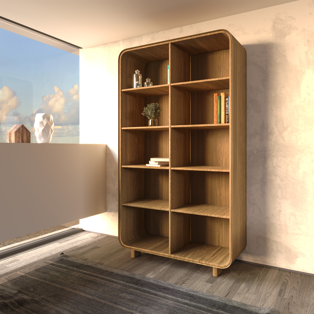 Стеллаж из массива дуба Deo-2