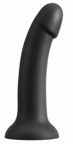 Черный женский страпон Strap-on Set: трусики и насадка (Цвет: черный)