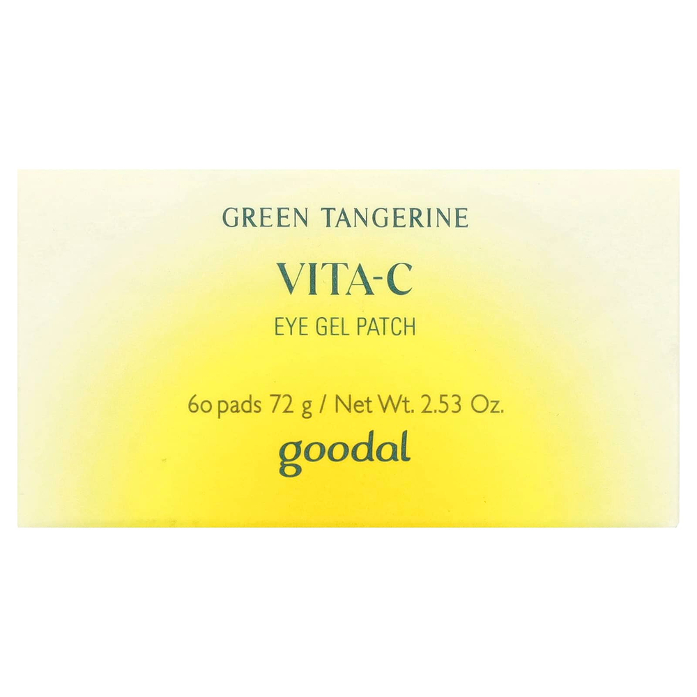 Goodal, Гелевые патчи для кожи вокруг глаз Green Tangerine Vita-C, 60 подушечек