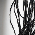 Черный агат тонированный натуральный, бусины в форме шара, 4,3мм