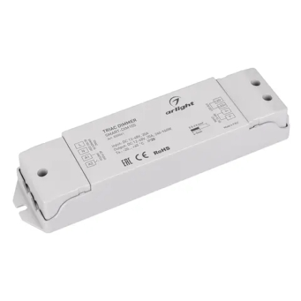 Диммер SMART-DIM105 (12-48V, 20A, TRIAC) (Arlight, IP20 Пластик, 5 лет) 035061