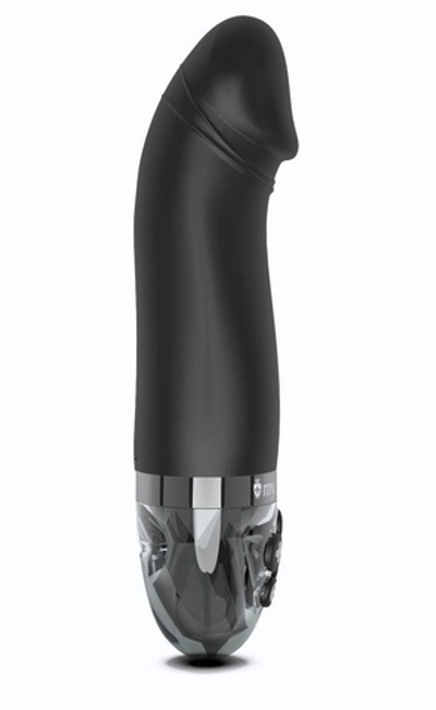 Черный вибратор с электростимуляцией Real Deal Neal - 16,5 см. (Цвет: черный)
