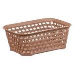 Ящик РОТАНГ 1л 185х70мм Бежевый ротанг 0,07х0,185х0,14м