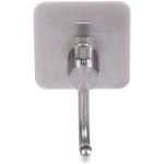 Крючок из нержавеющей стали на липкой основе 3М «БАСТОФ», форма квадрат, нагрузка до 5кг/4,5*8см