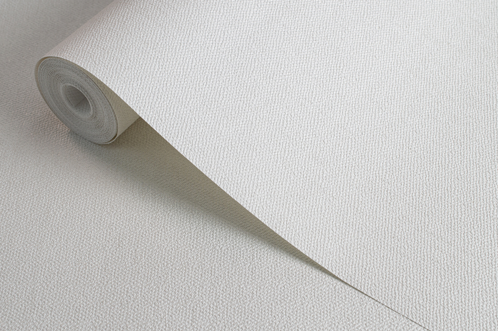 Обои бумажные однотонные белые без подгона 53 см