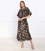 Льняная блузка DKNY - коричневый(P3AATQ18)