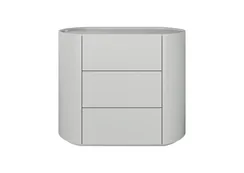 Комод Lagom 3 ящика ширина 90 см (светло-серый)